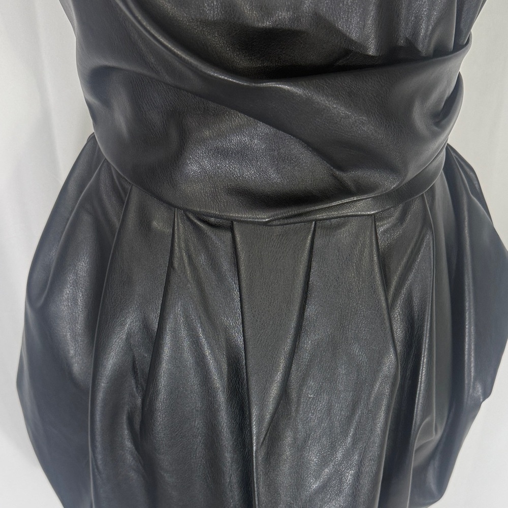 One33 Social Faux Leather Mini Dress Sz 4 Nwt — image 5 of 8